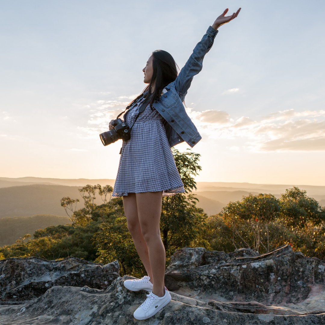 woman on Maountain image